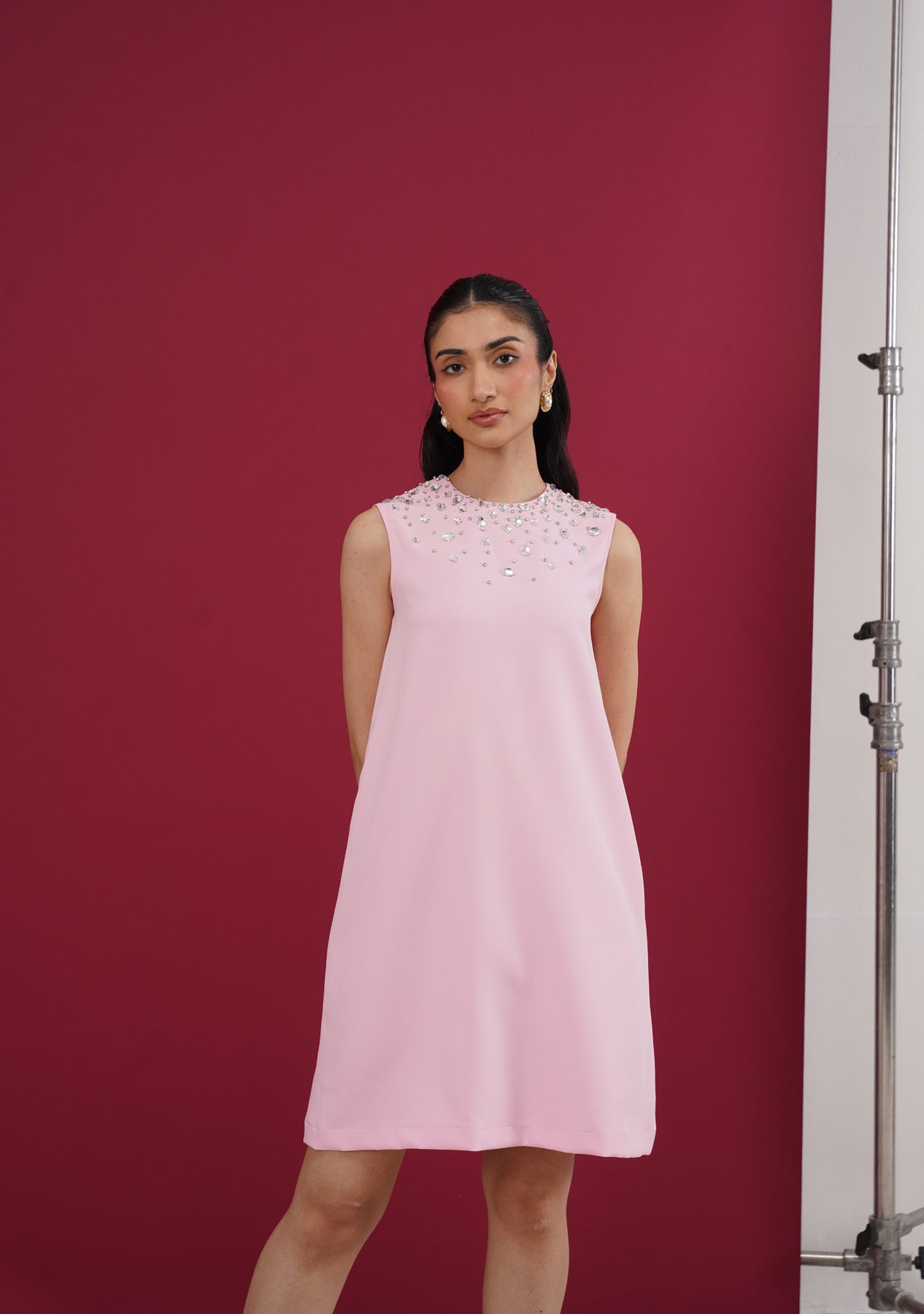 Heiress Mini Dress (Baby Pink)