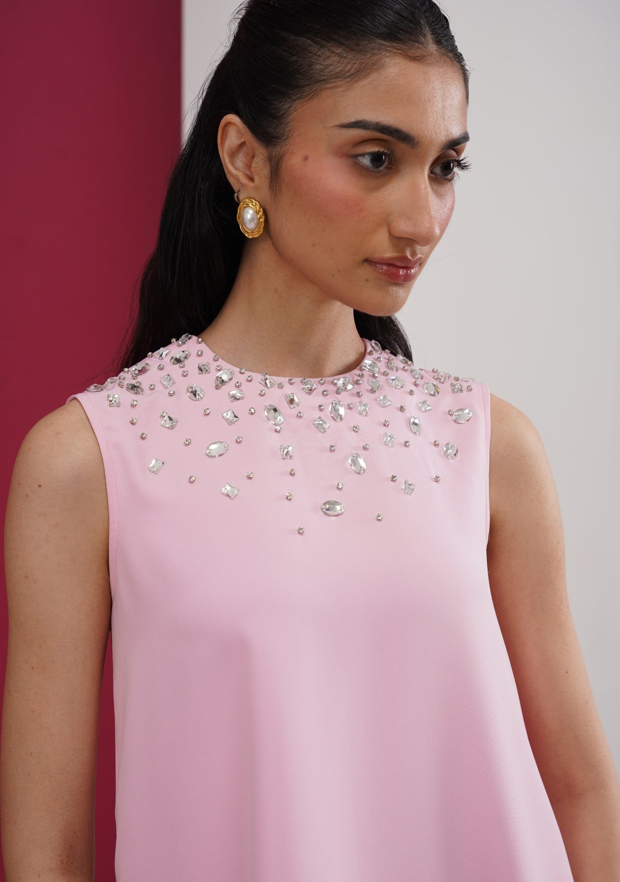 Heiress Mini Dress (Baby Pink)