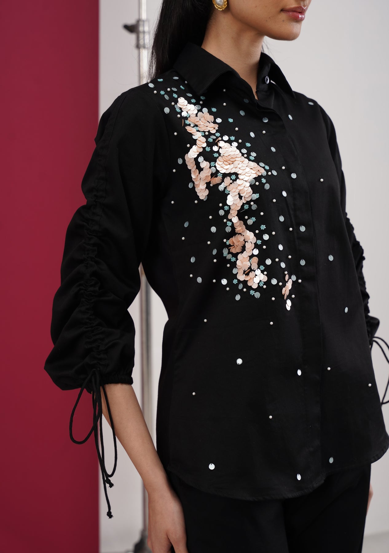 Patra Co-ord Set (Black)