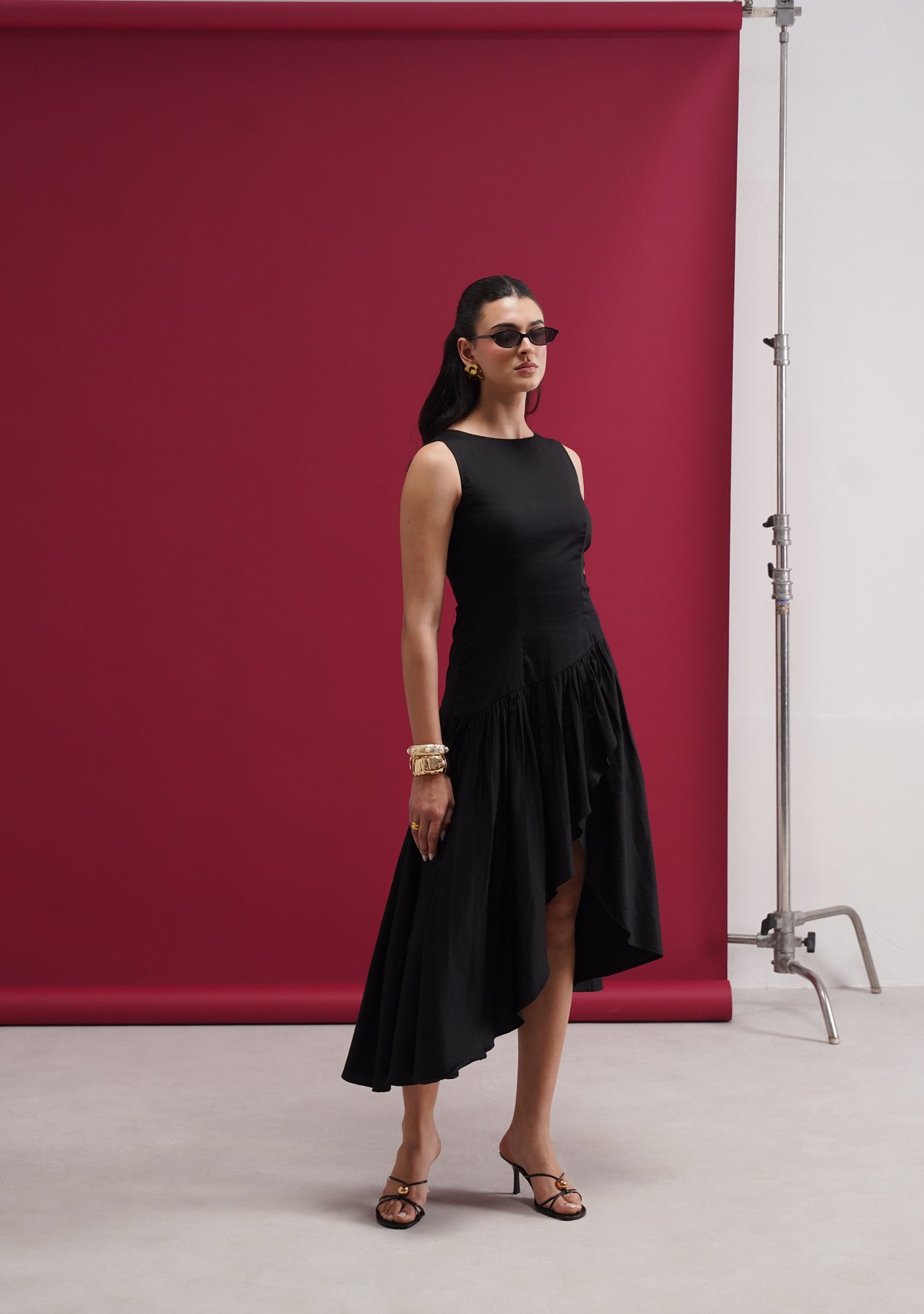 Sylvie Midi Dress (Black)