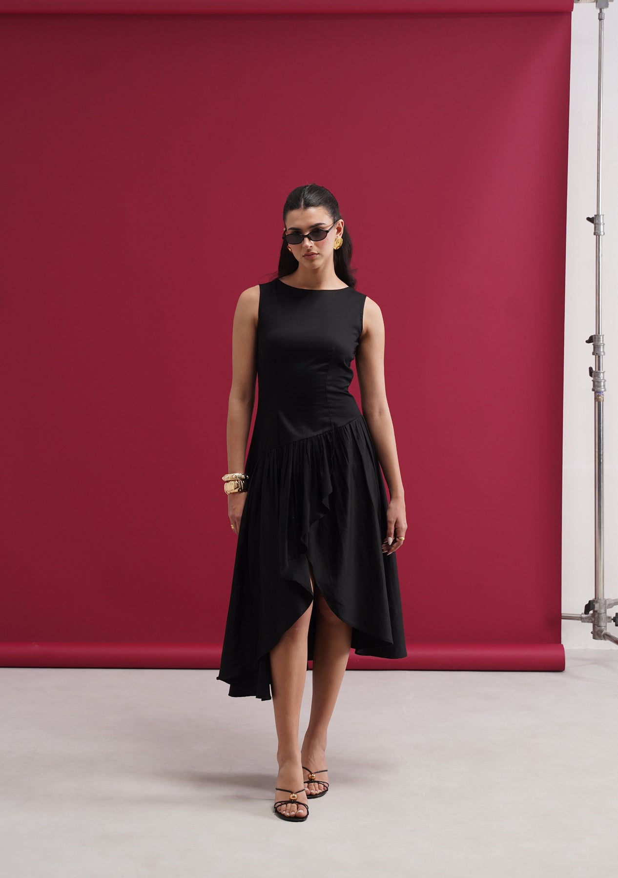 Sylvie Midi Dress (Black)