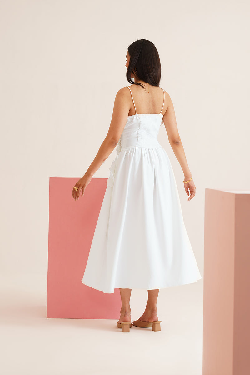 Milano Midi Dress (White)