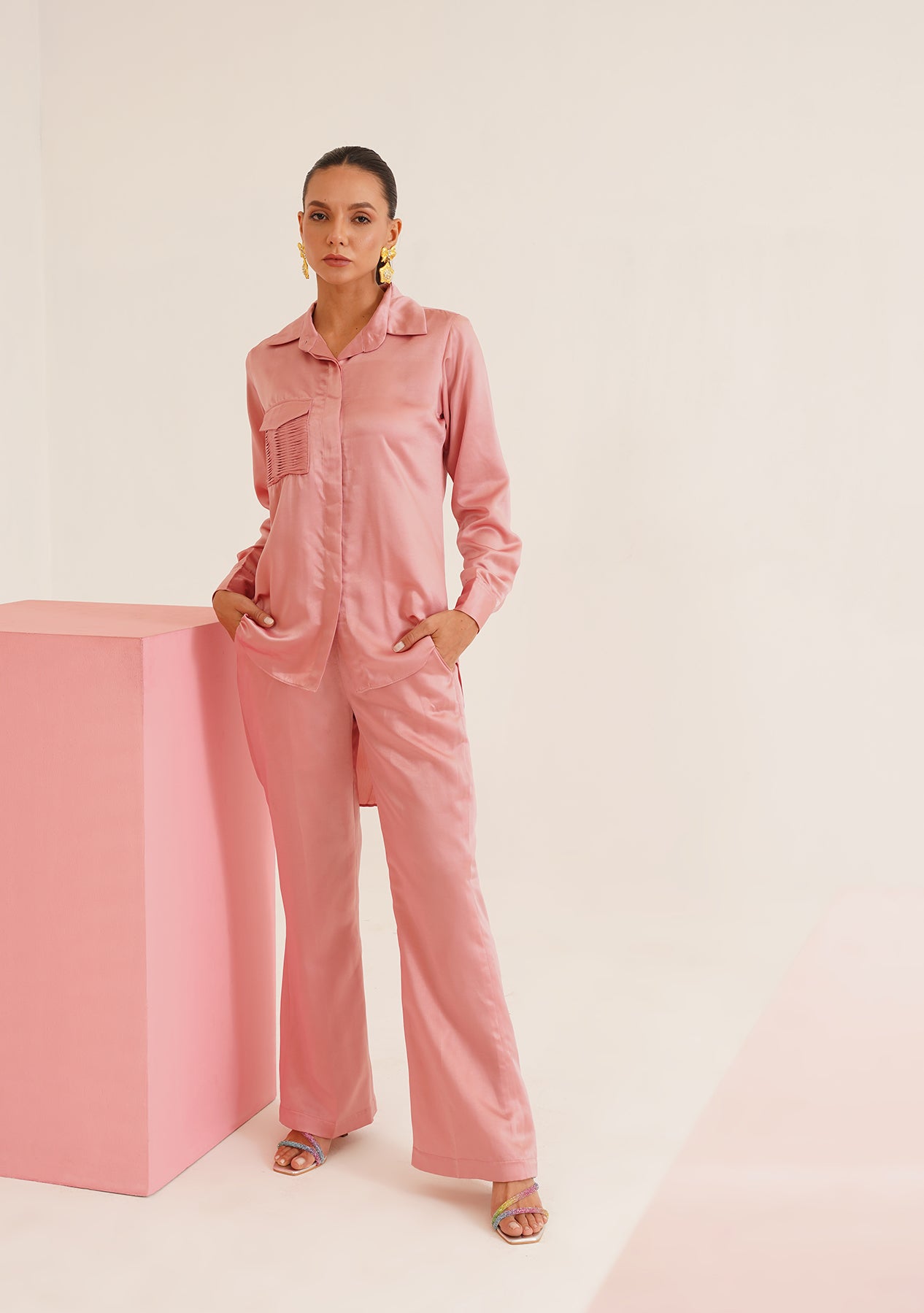 Elise Co-ord Set (Pink)