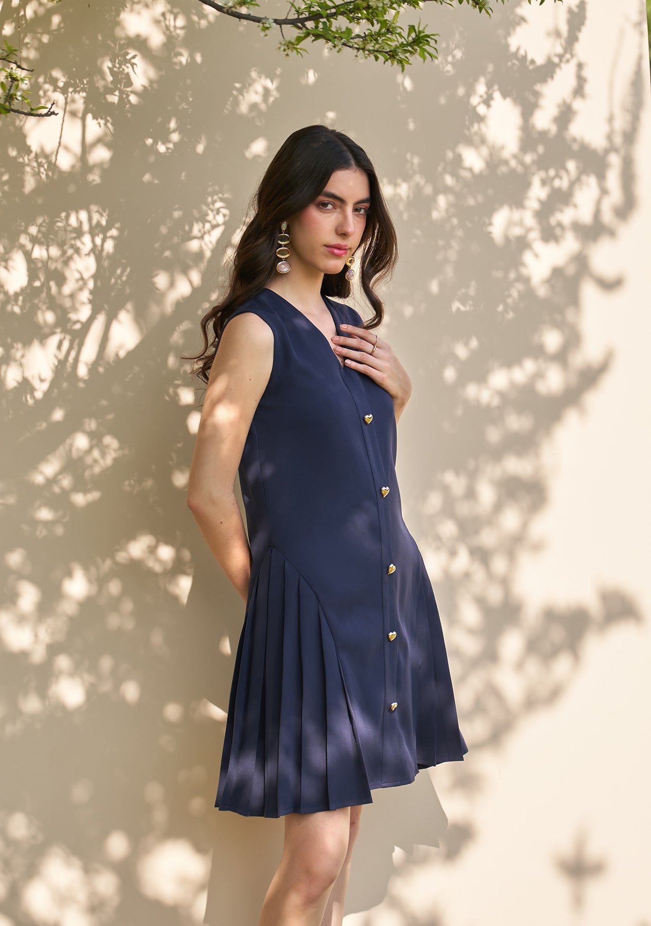 Celine Dress (Navy)