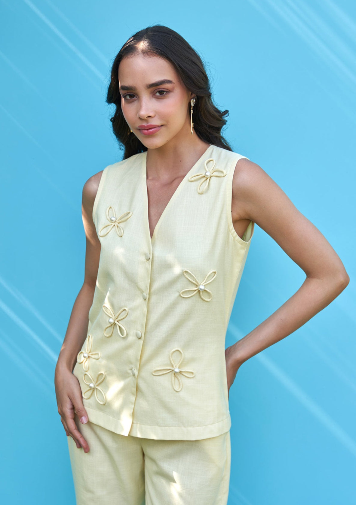 Daisy Waistcoat (Butter Yellow)