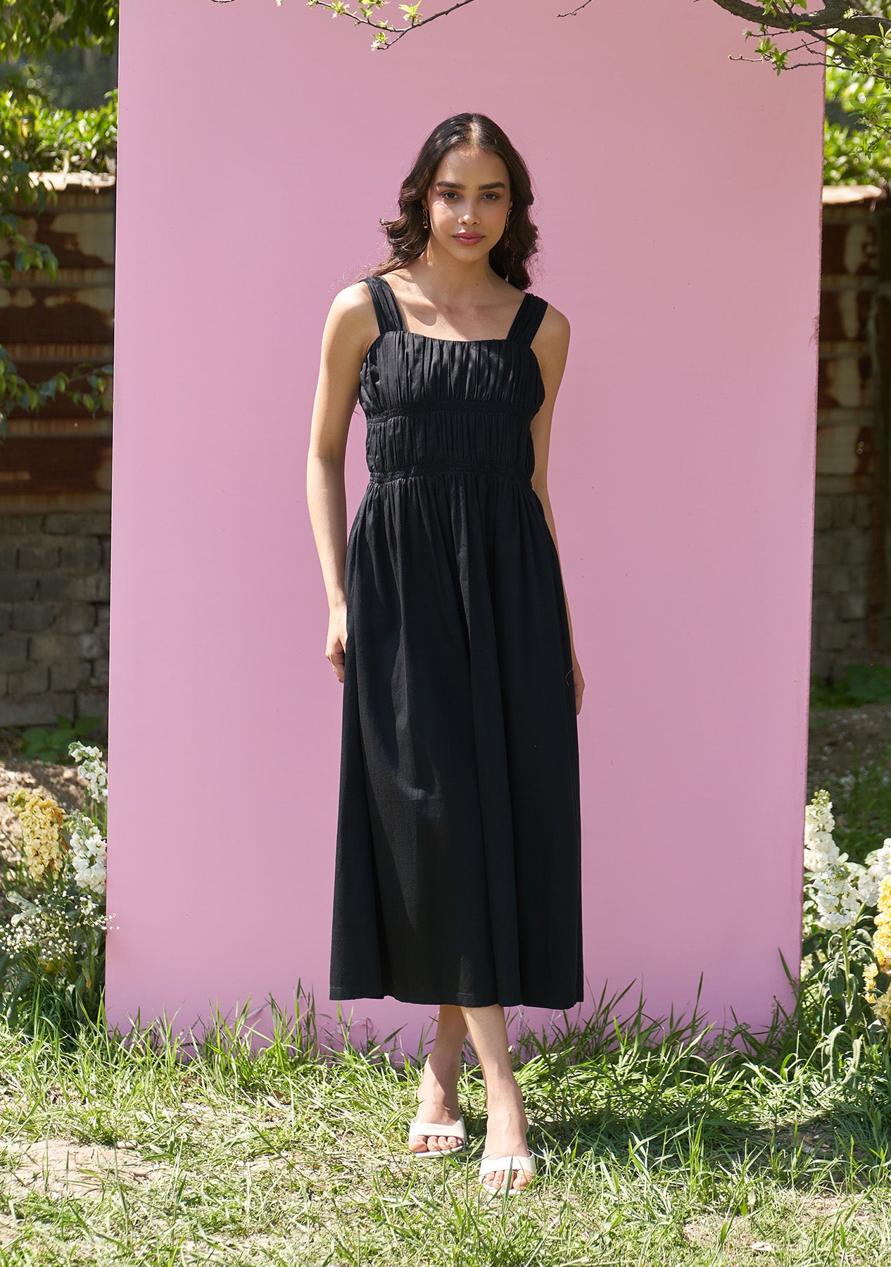 Samara Midi Dress (Black)