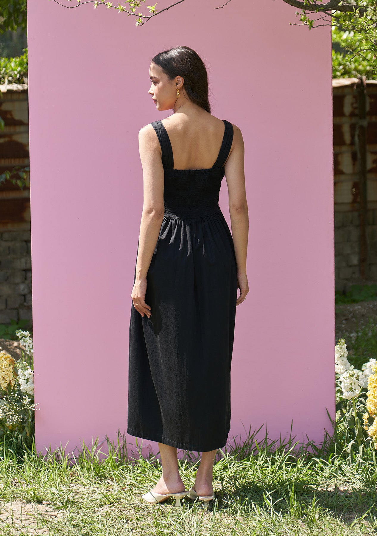 Samara Midi Dress (Black)