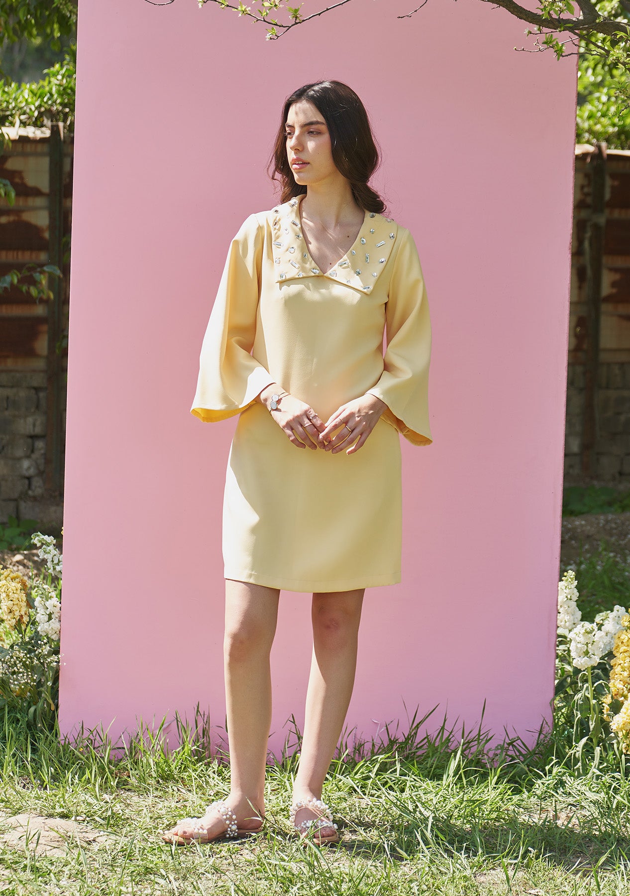 Celeste Dress (Butter Yellow)