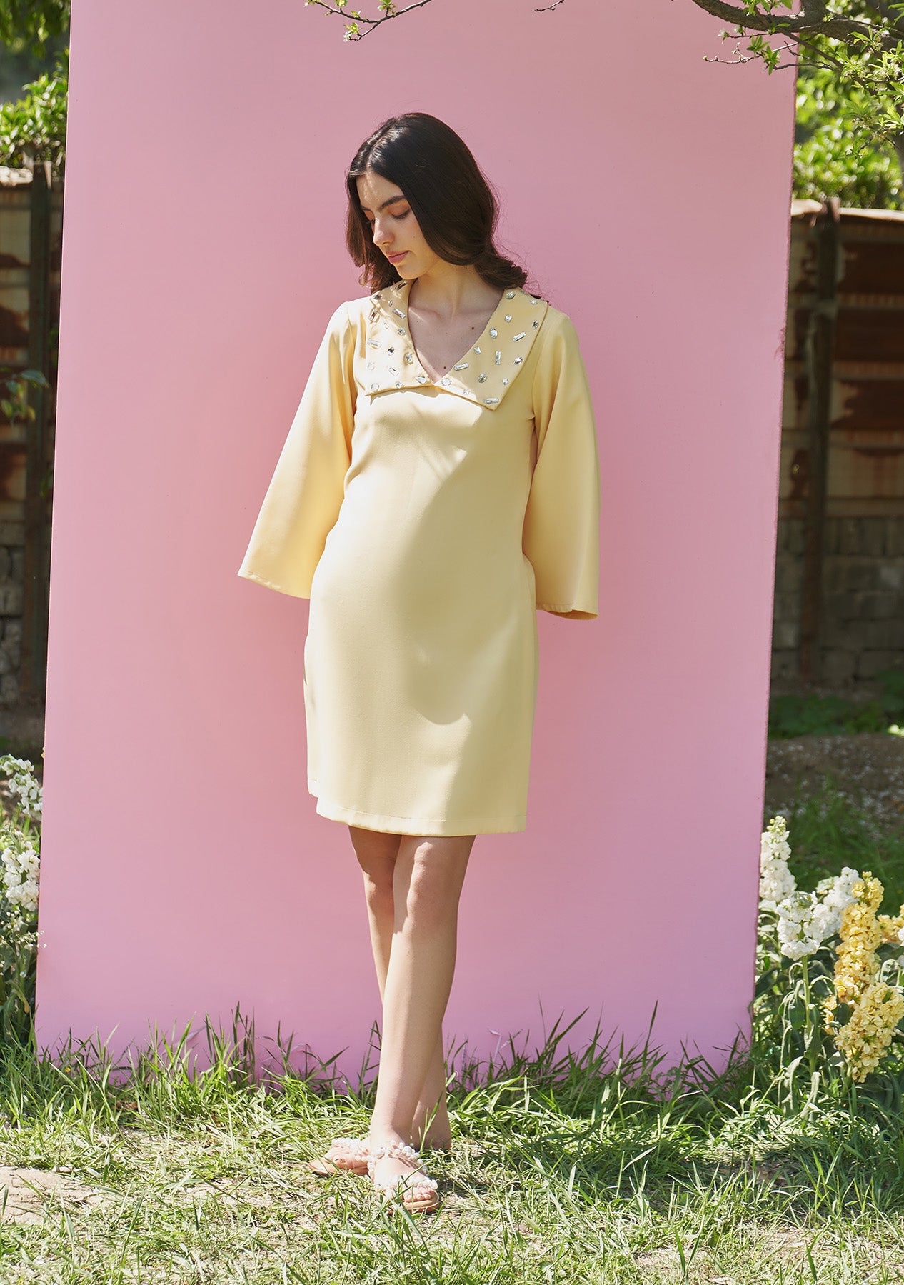 Celeste Dress (Butter Yellow)