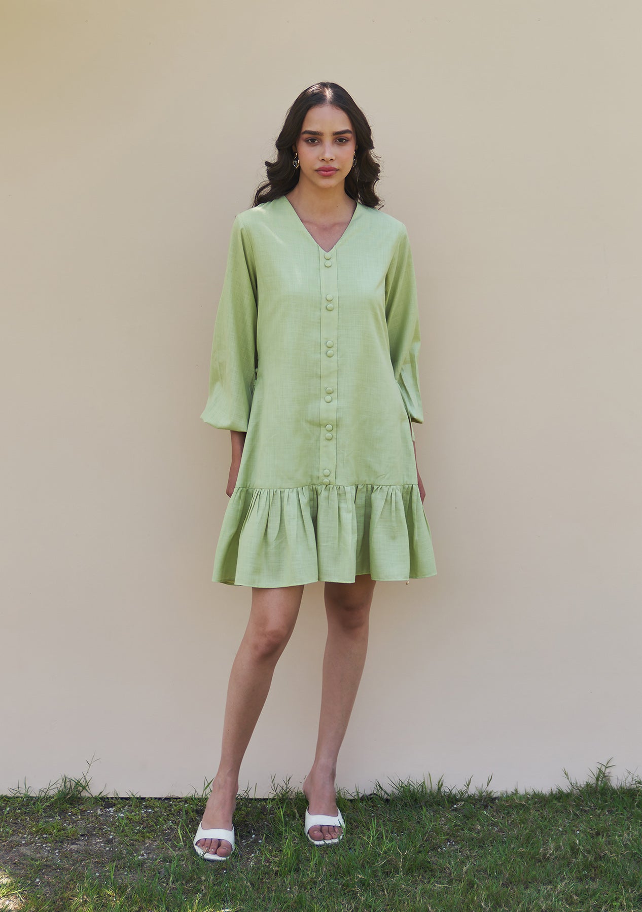 Dory Mini Dress (Soft Pear)