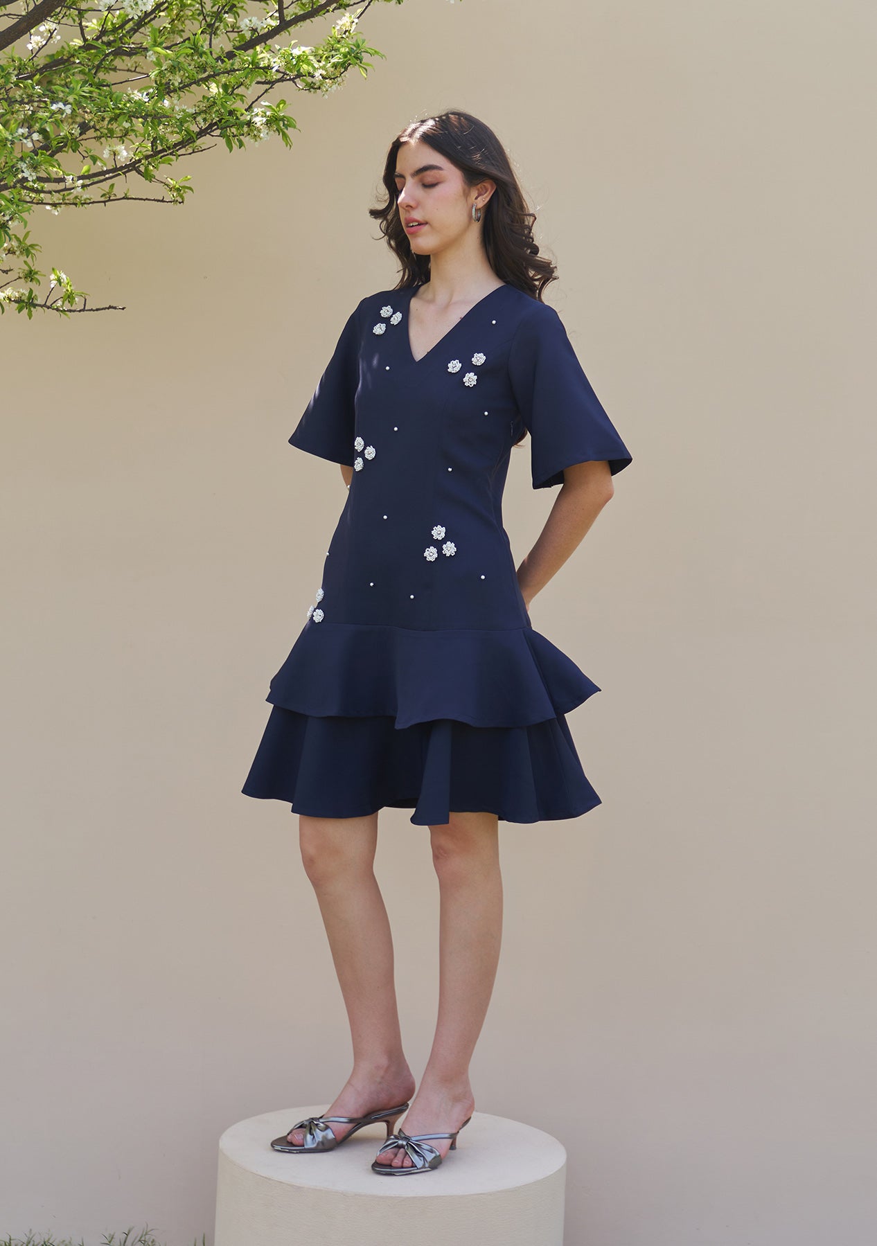 Trinity Dress (Navy)