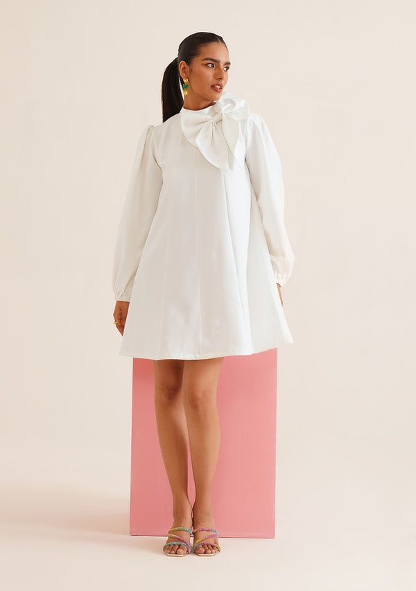 Belle Mini Dress (White)