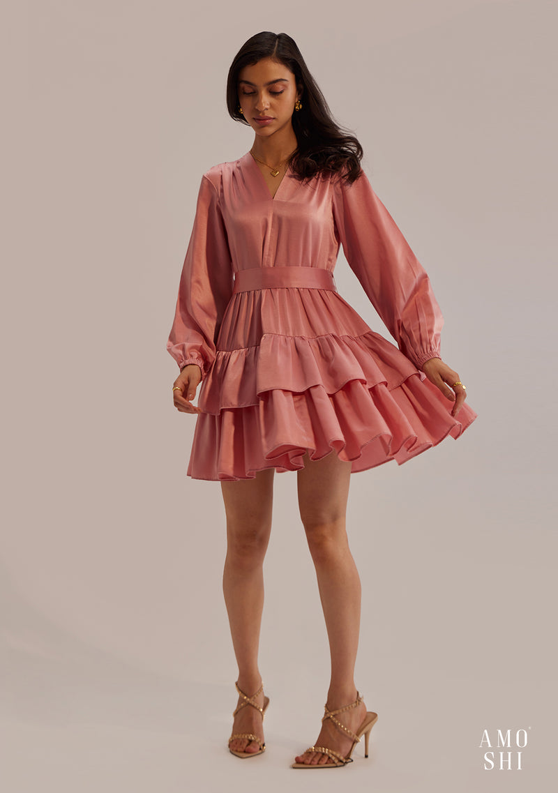 Emmie Mini Dress (Pink)