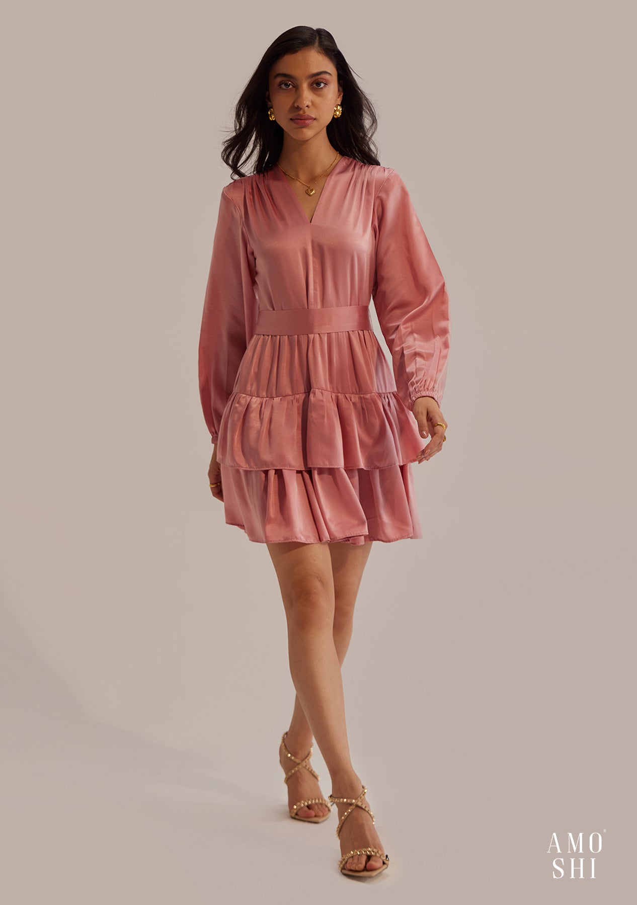 Emmie Mini Dress (Pink)