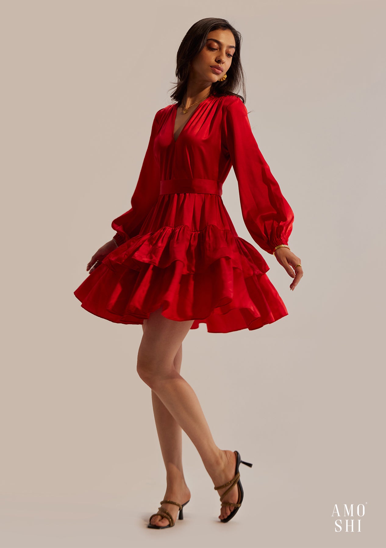 Emmie Mini Dress (Red)