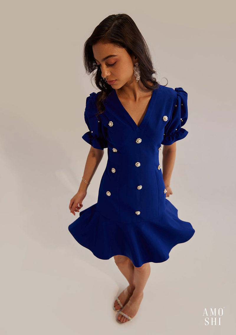 Fiona Dress (Blue) as seen on Arushi