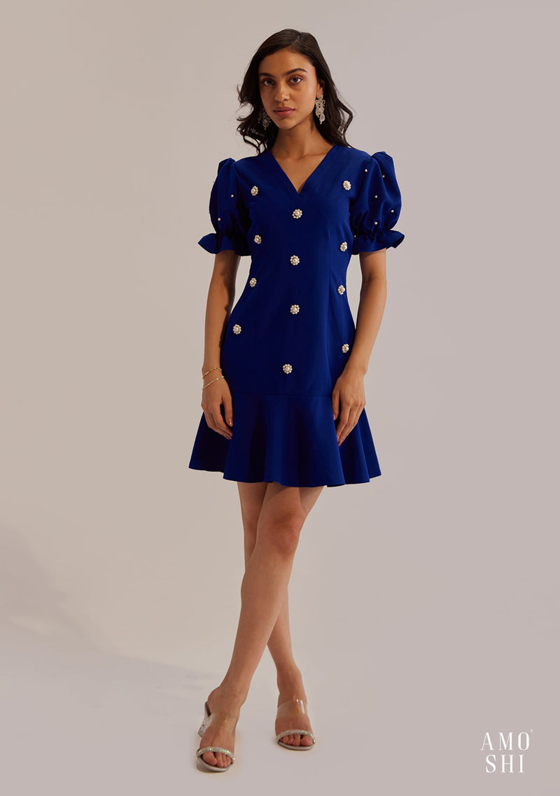 Fiona Dress (Blue) as seen on Arushi