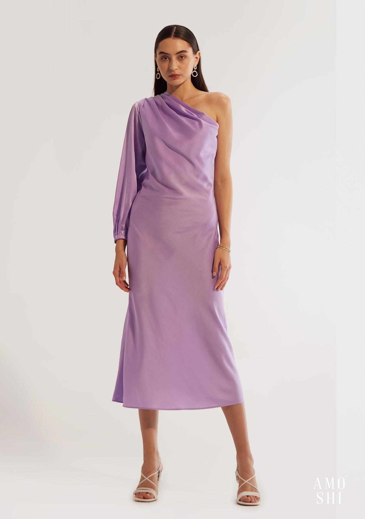 Jolie Midi Dress (Lilac)