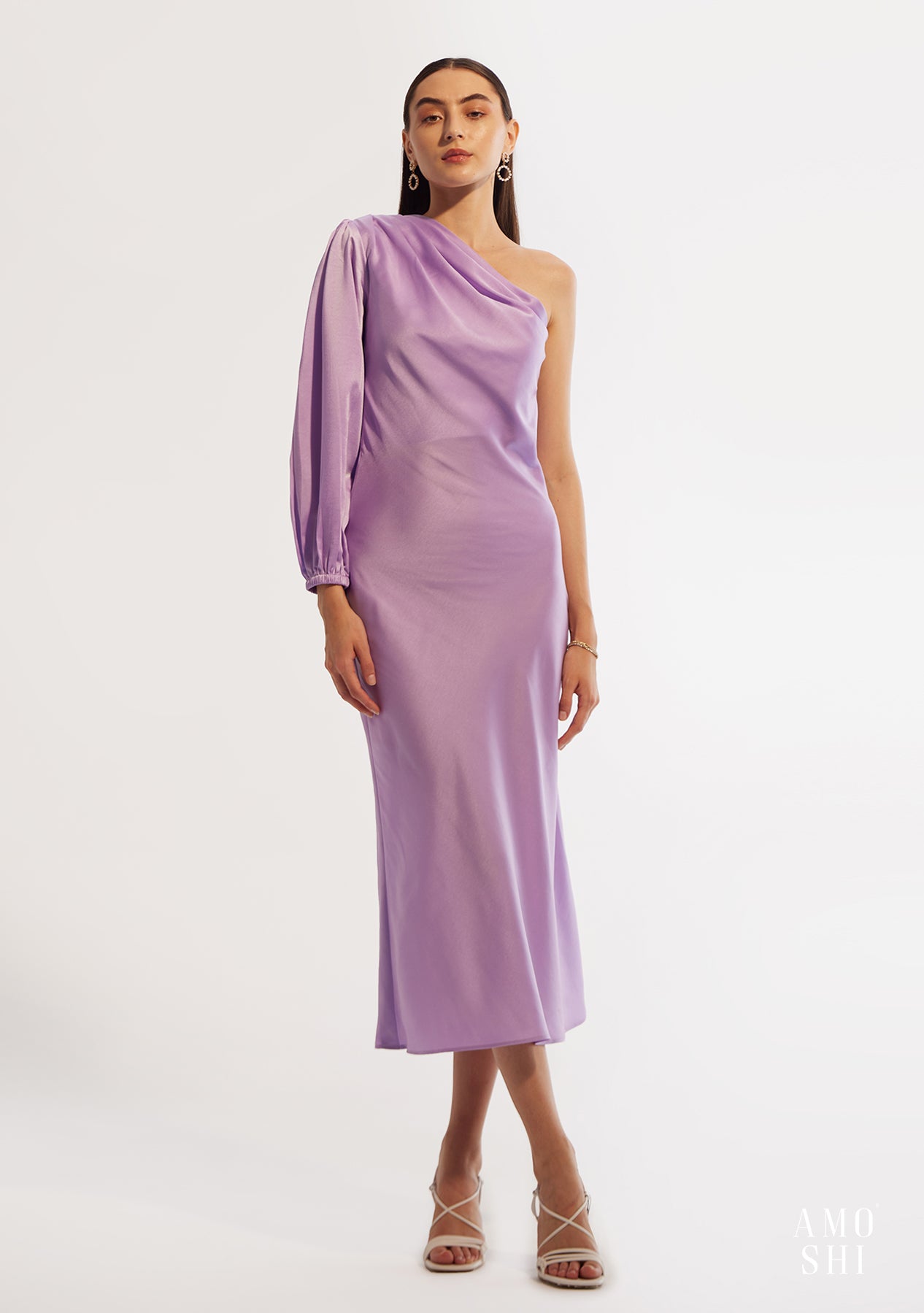 Jolie Midi Dress (Lilac)