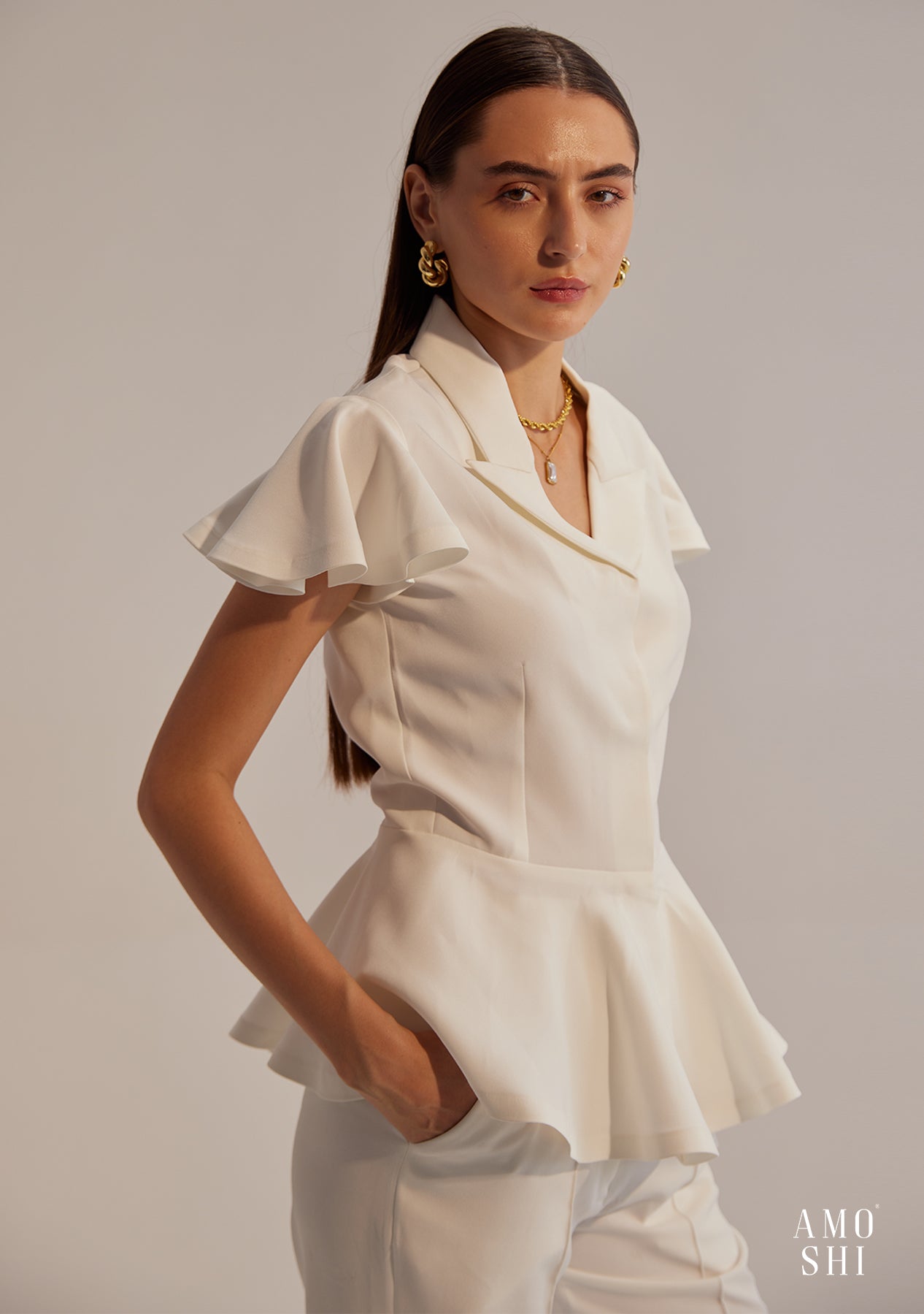 Paola Co-ord Set (White)