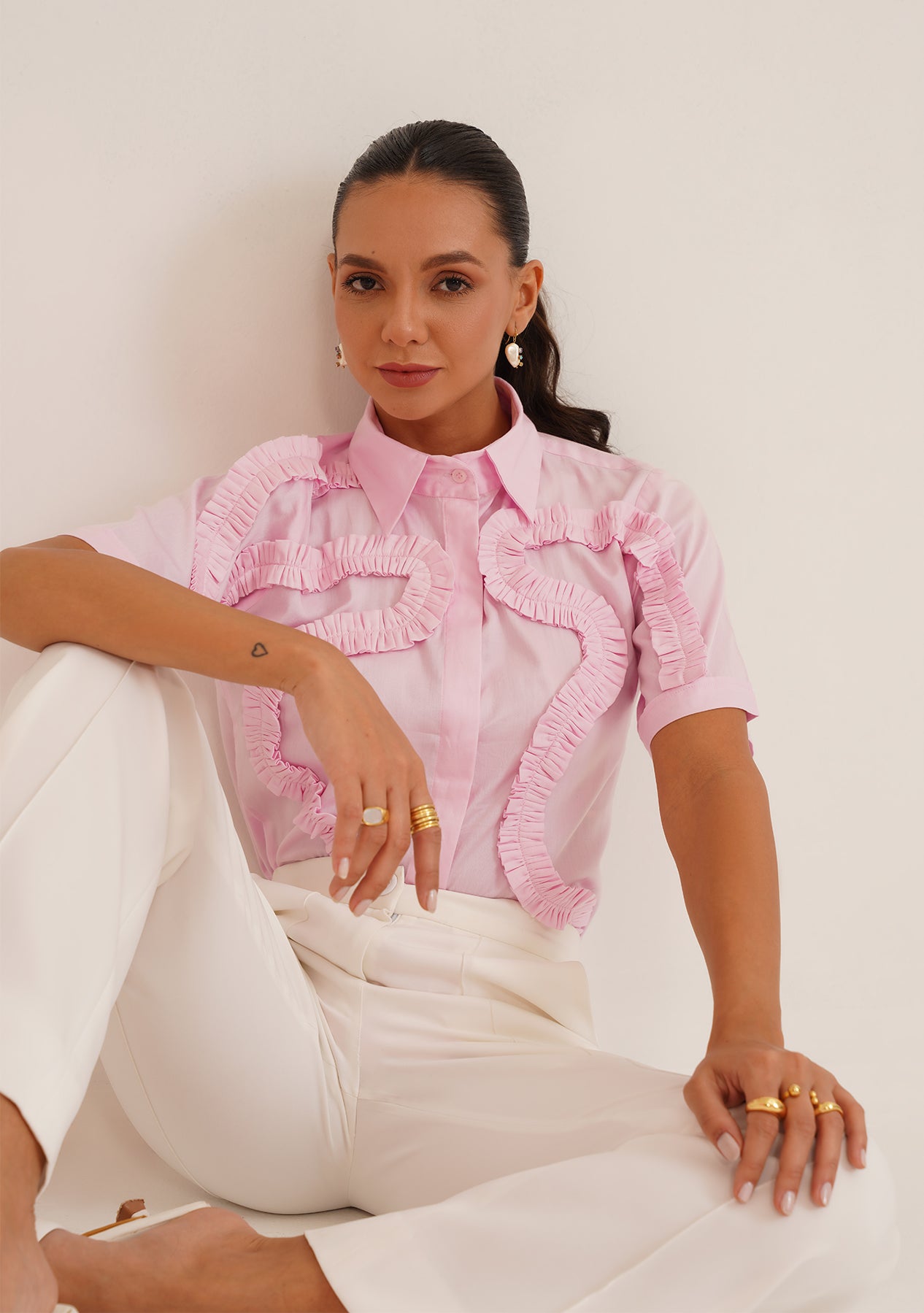 Frill Shirt (Pink)