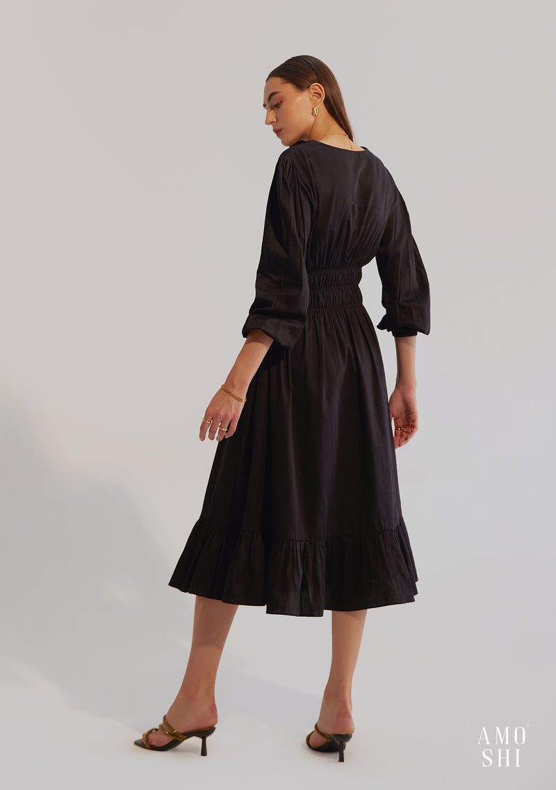 Senorita Midi Dress (Black)