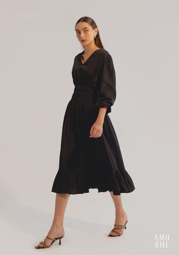 Senorita Midi Dress (Black)