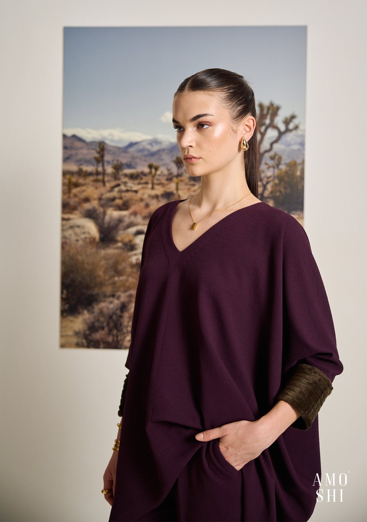 Kefi Kaftan Top (Wine)