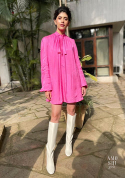 Sanjana Sanghi As seen in our Blair Dress (Pink)