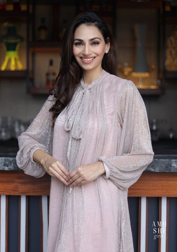 Sonakshi Gandhi As seen in our Blair Dress (Shimmer)