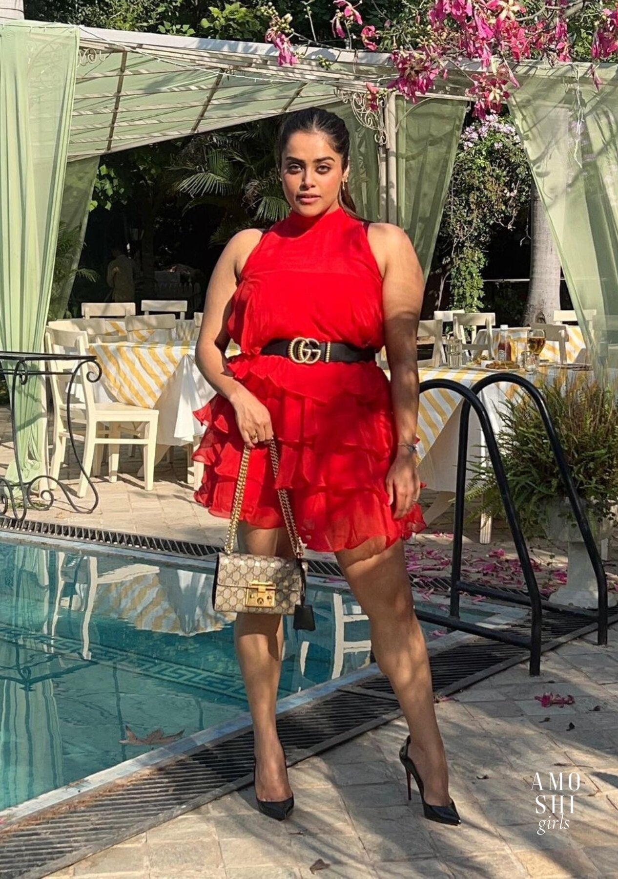 Naaz Arora As seen in our Cassie Dress (Red)