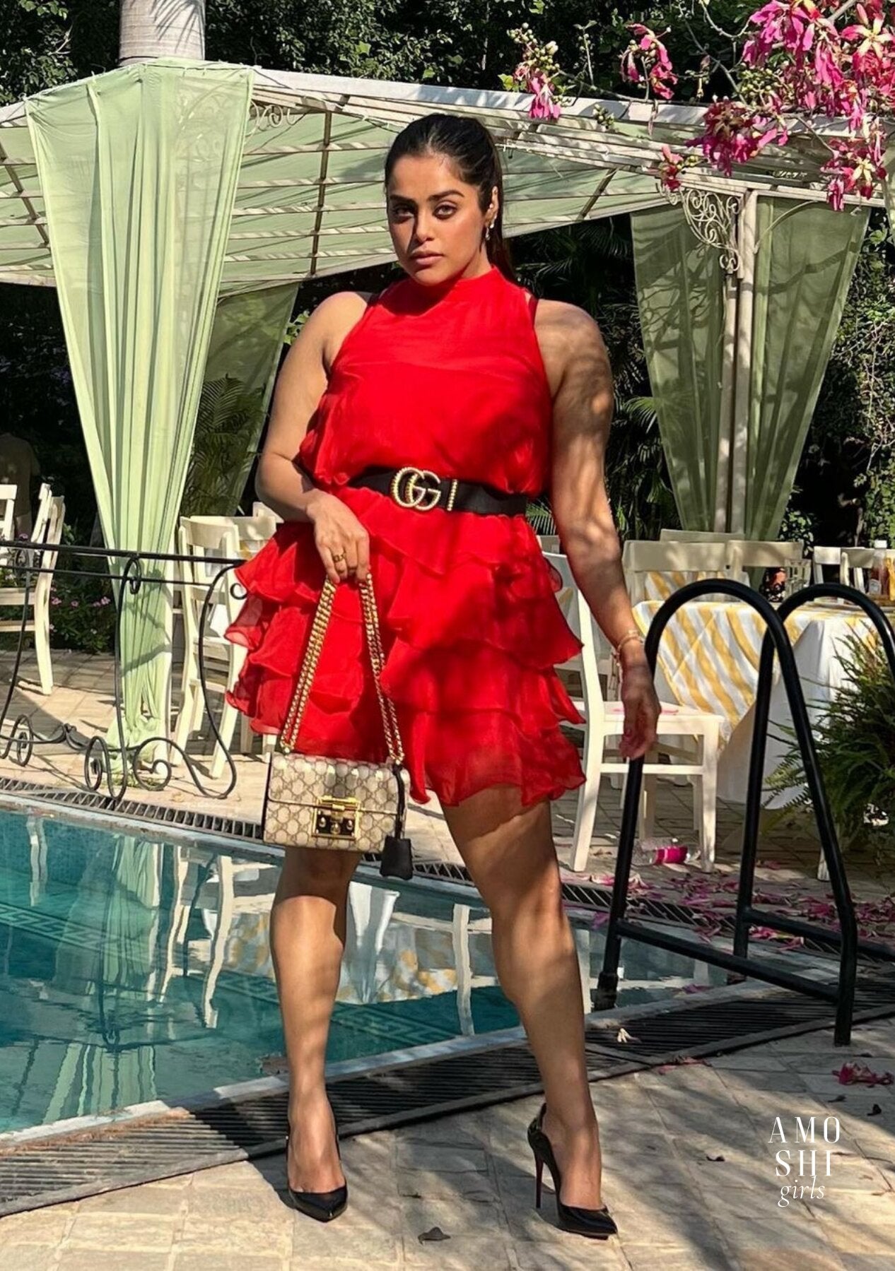 Naaz Arora As seen in our Cassie Dress (Red)