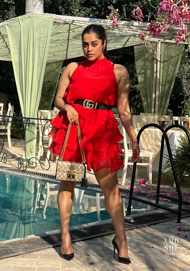 Naaz Arora As seen in our Cassie Dress (Red)