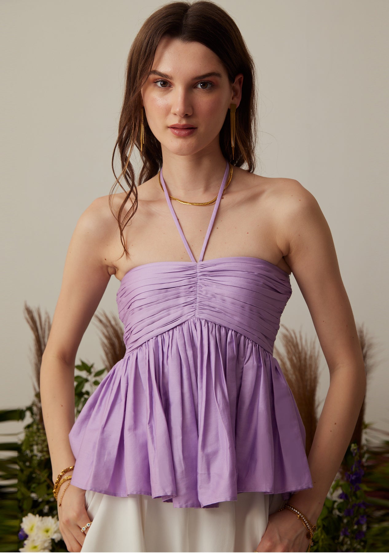 Holly Halter Top (Lilac)