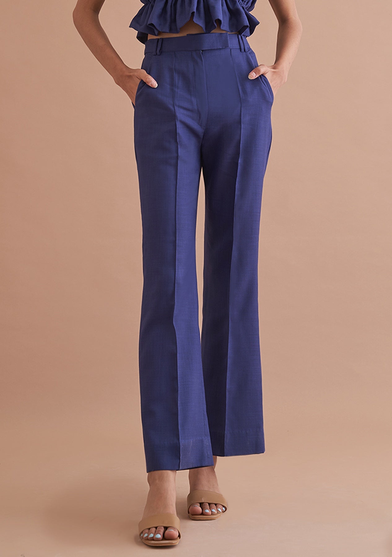 Amoshi Riley Trousers -women dress online- darkblue Š—– amoshi.in  