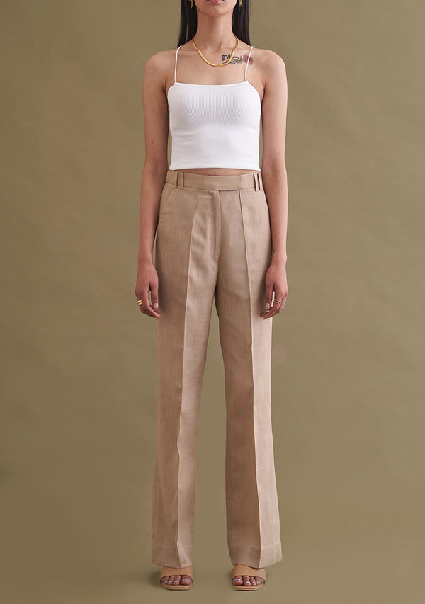 Amoshi Riley Trousers -women dress online- beige Š—– amoshi.in  