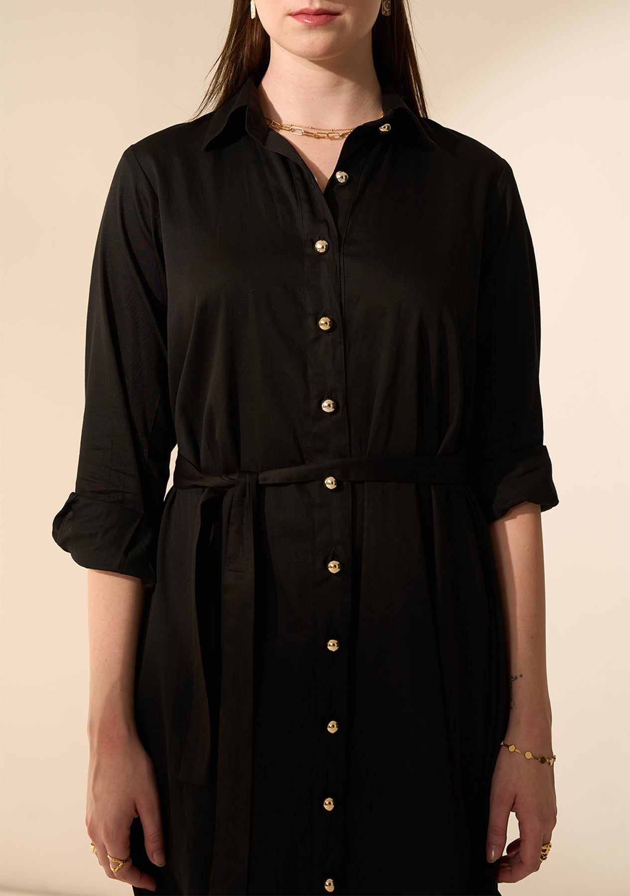 Pops Buttondown Shirt Dress