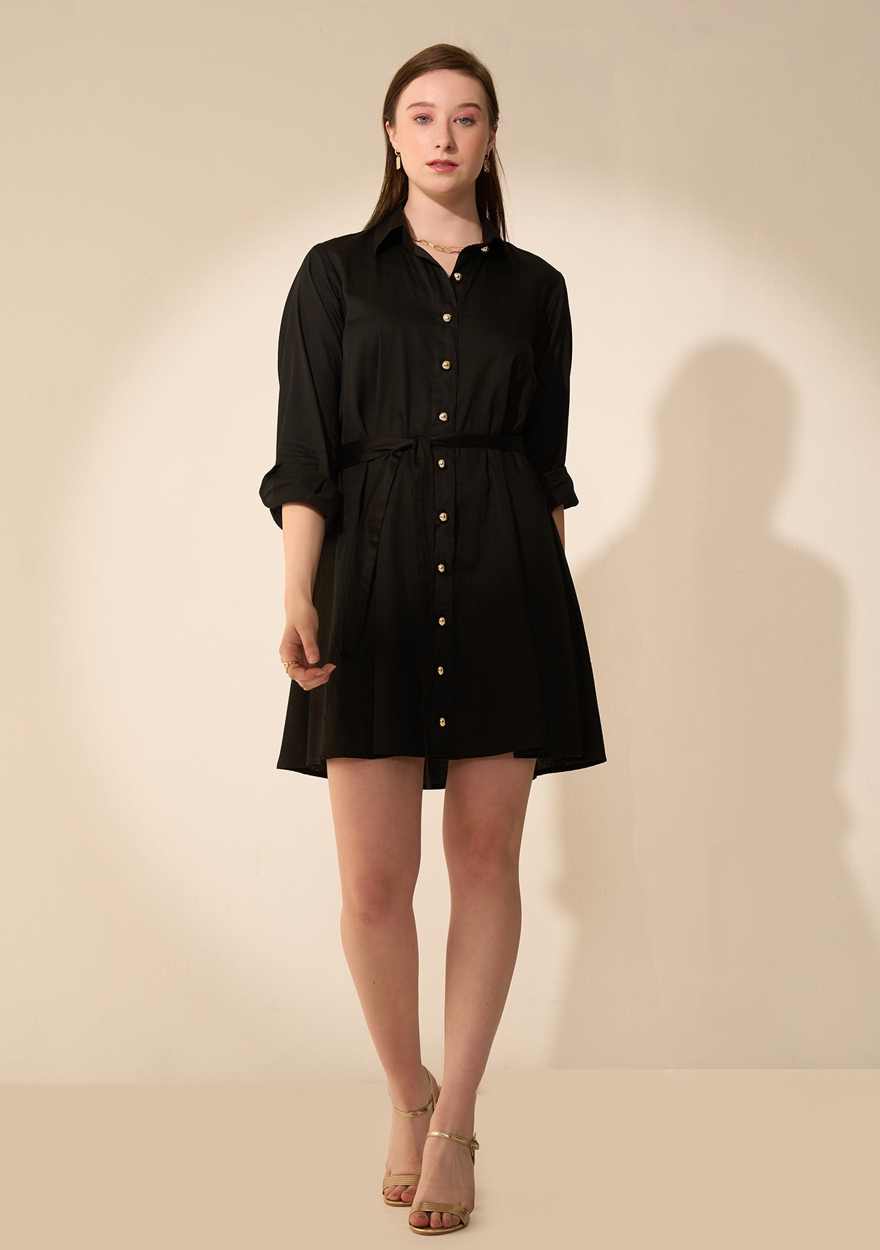 Pops Buttondown Shirt Dress