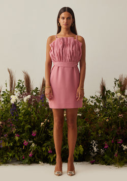 Floof Mini Dress (Pink)