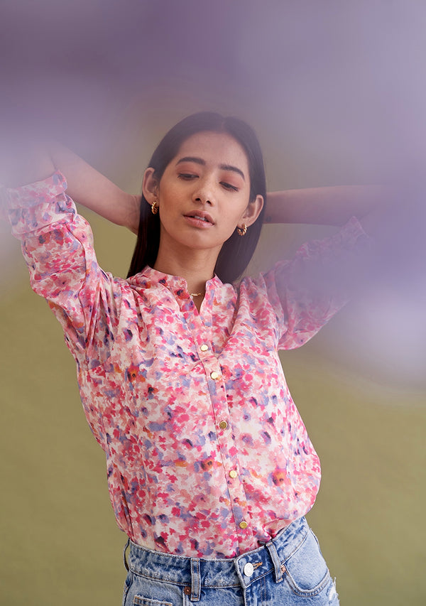 Amoshi Floral Shirt - dress online - multicoloured Š—– amoshi.in  