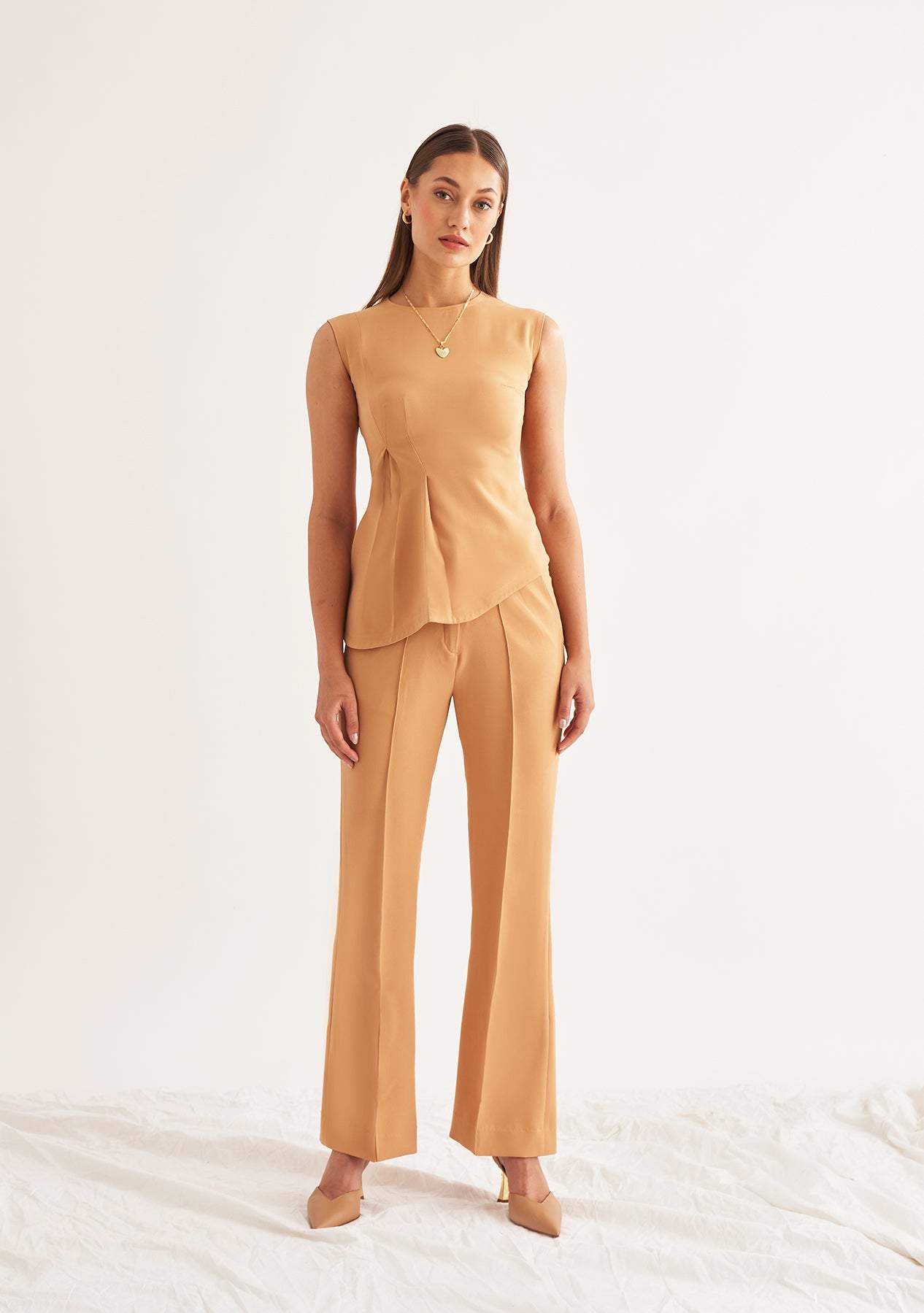 Hayley Top-Amoshi-Draped top with back zipper