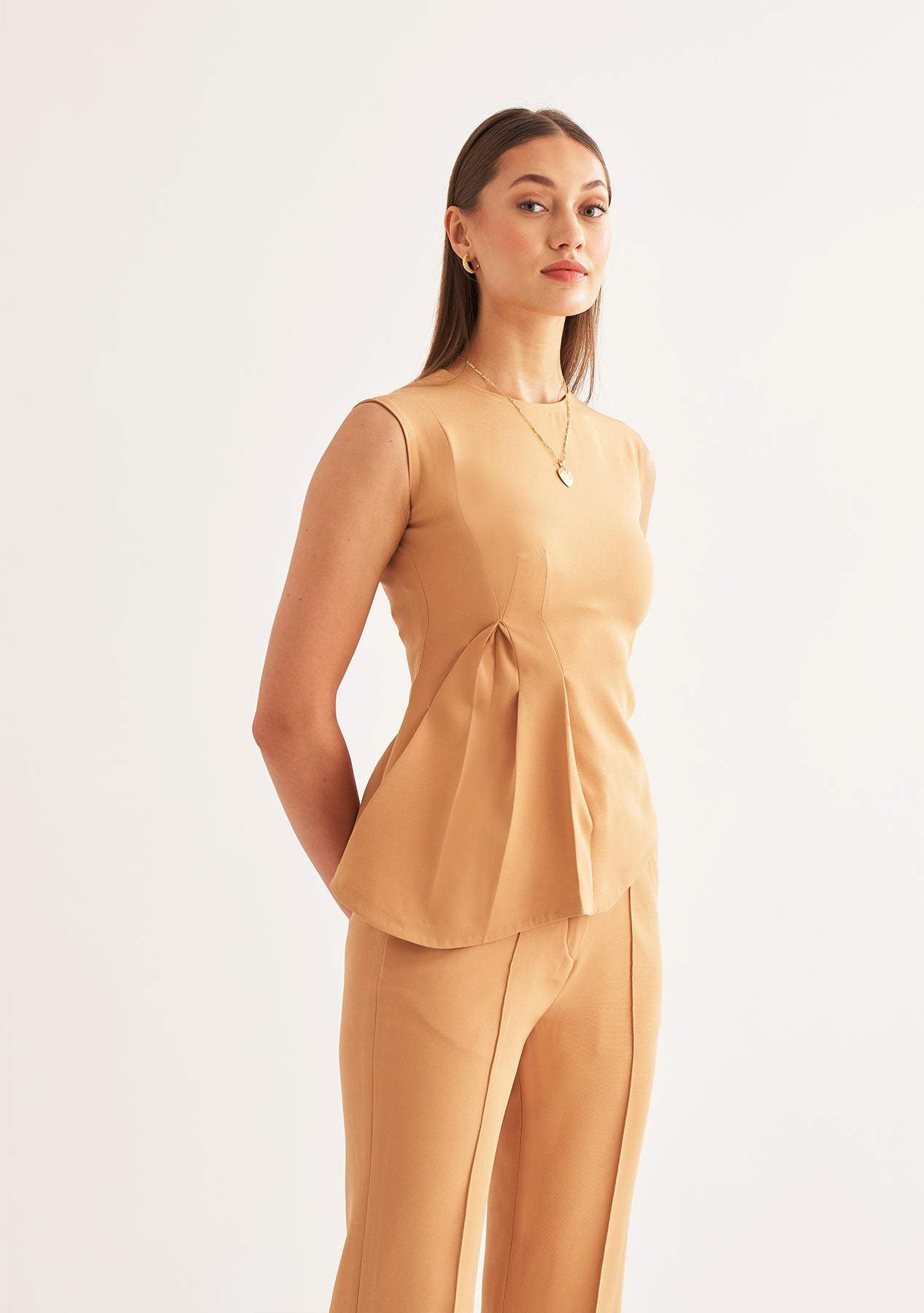 Hayley Top-Amoshi-Draped top with back zipper