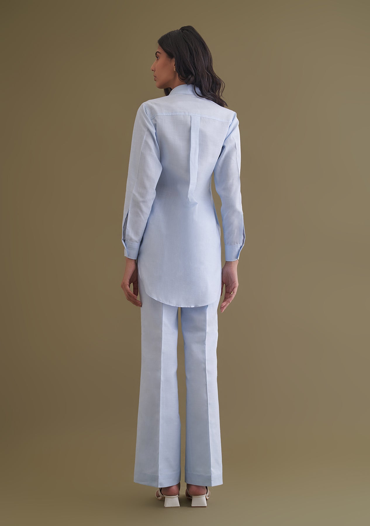 Amoshi Moma Shirt - women dress online-powderblue Š—– amoshi.in    