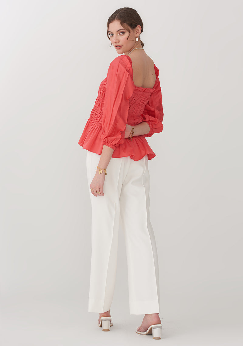 Love Pep Top with detachable sleeves (Red)