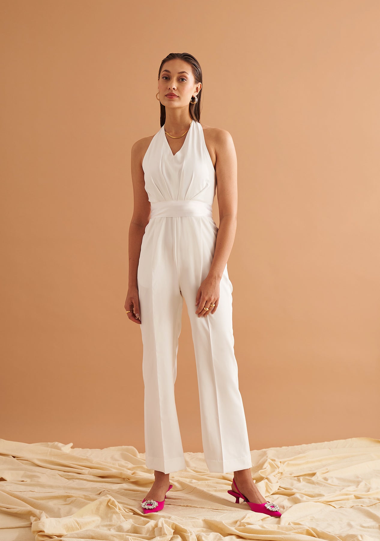 Tarini Manchanda As seen in our Peaches Jumpsuit (White)