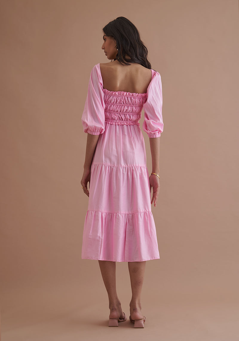 Ahana Ghai As seen in our Love Midi Dress (Pink)