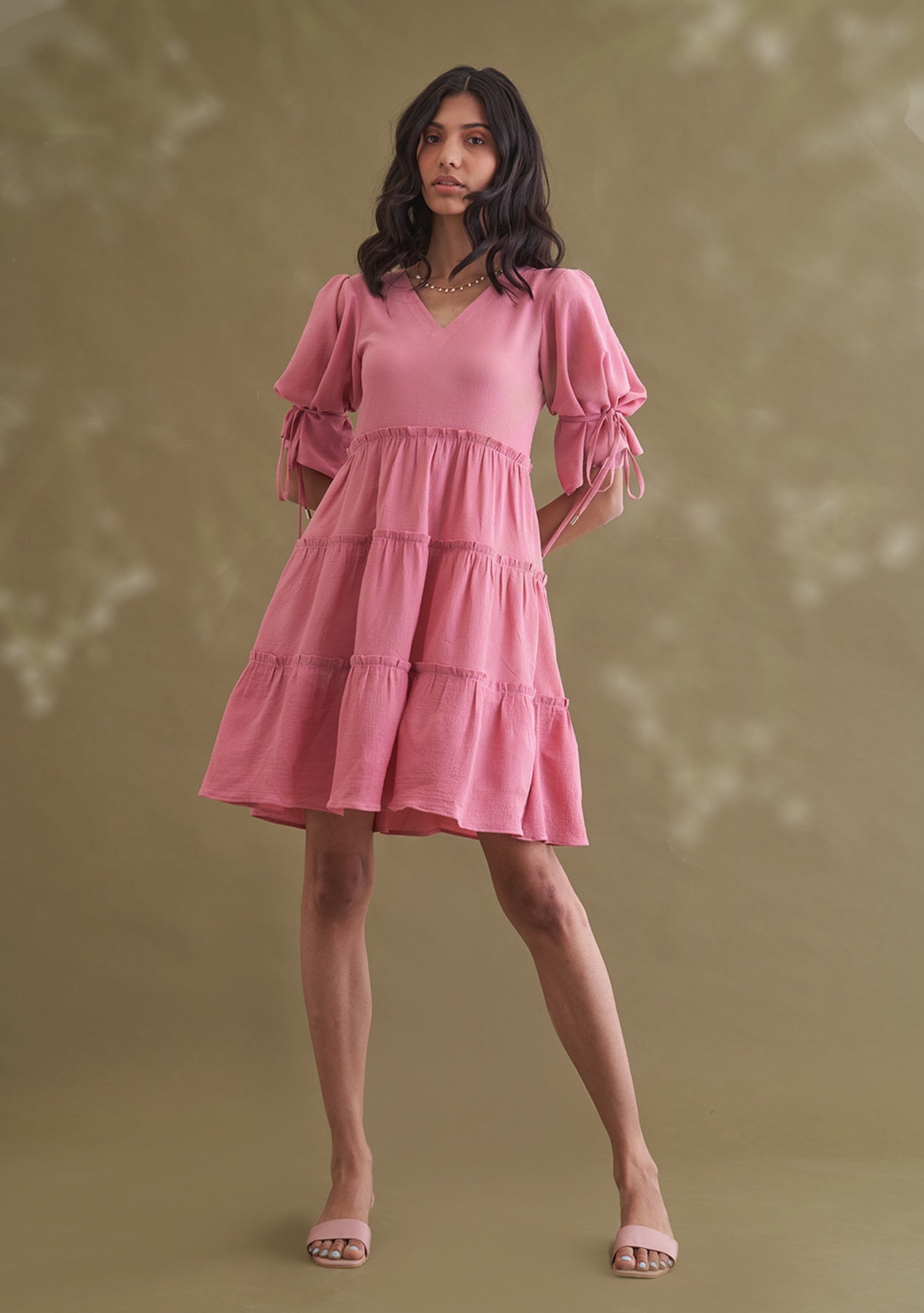 Amoshi Bubbles women Dress online - pink Š—– amoshi.in   