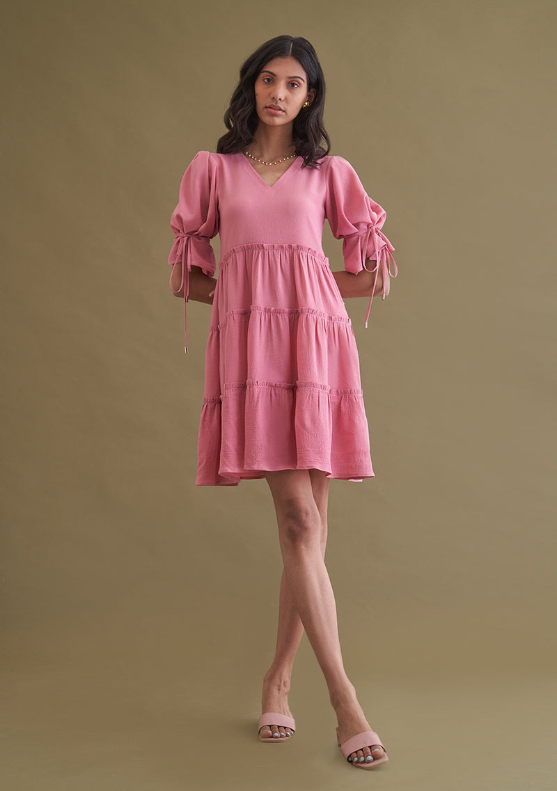 Amoshi Bubbles women Dress online - pink Š—– amoshi.in   
