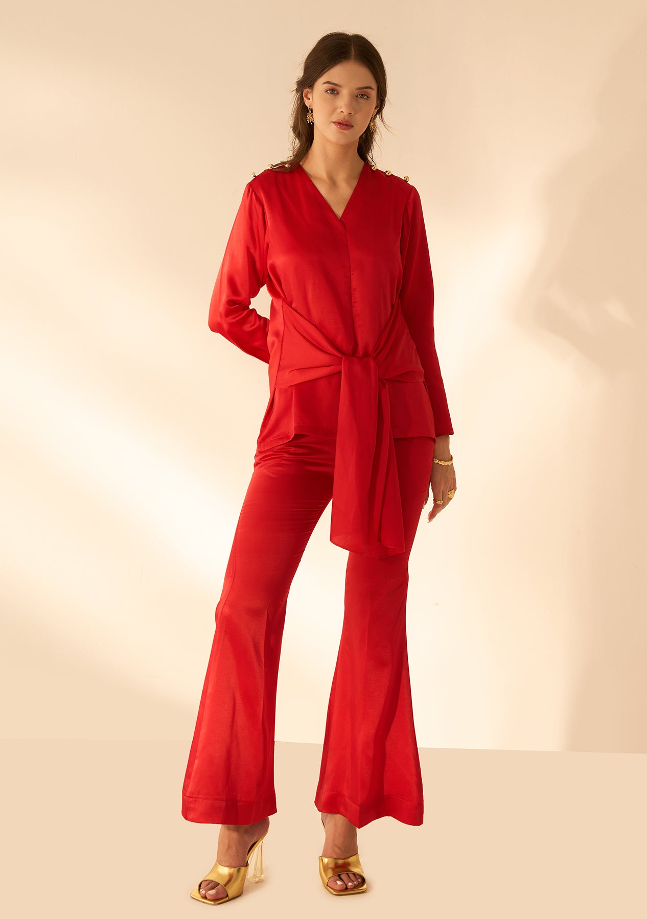 Sarah Co-ord Set (Red)