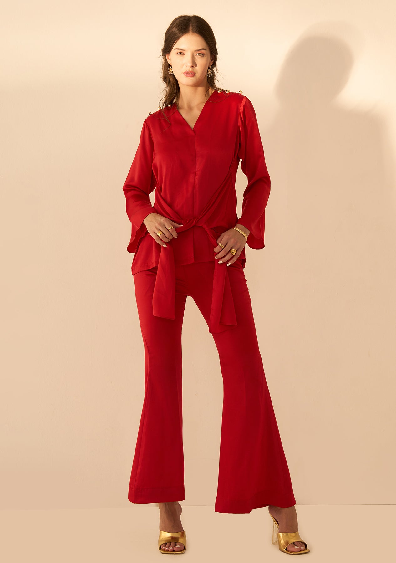 Sarah Co-ord Set (Red)